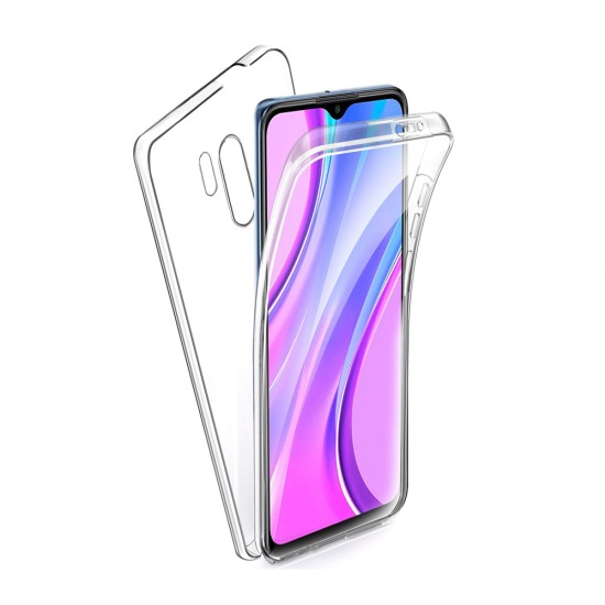 Funda de Silicona 360º para Xiaomi Redmi 9 Transparente